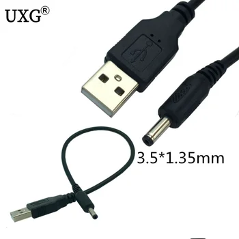 

DC Power Plug USB Convert To 3.5*1.35mm/DC 3.5*1.35mm Black L Shape Jack With Cord Connector Short Cable 25cm 1m 3ft