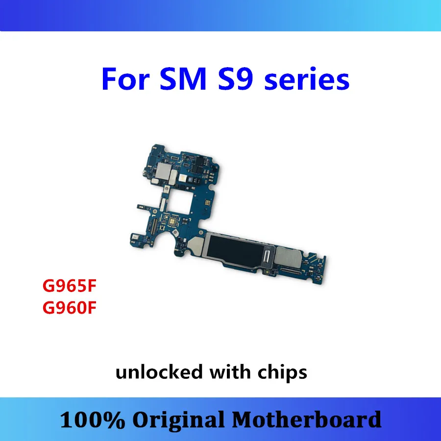 

unlocked Android for Samsung Galaxy S9 G965F/G960F/G965U/G960U/G965FD/G960FD motherboard 64gb with chip mainboard S9 logic board