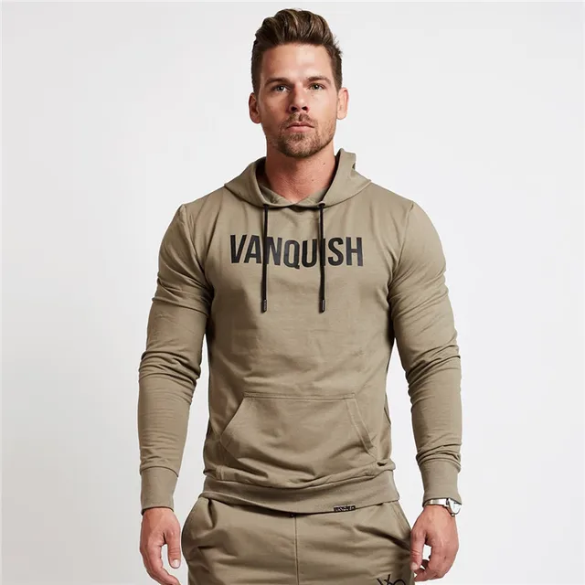 Chándal De Los Hombres Del Deporte Del Kit De Cremallera Sudaderas Con  Capucha+corredores Deportivos