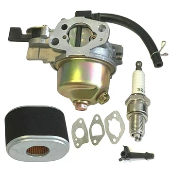 

Spark Plug GX160 GX120 5.5HP GX200 6.5HP 168F Carburetor Carb Air Filter Plug Kit Rubber Fuel Hose 3 X Gaskets