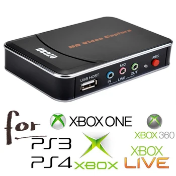

Ezcap280 HDMI 1080P HD Game Video Capture Card Recorder Box For PS3 PS4 Xbox One/360 WiiU HDTV DVD Save HD Video into USB Flash