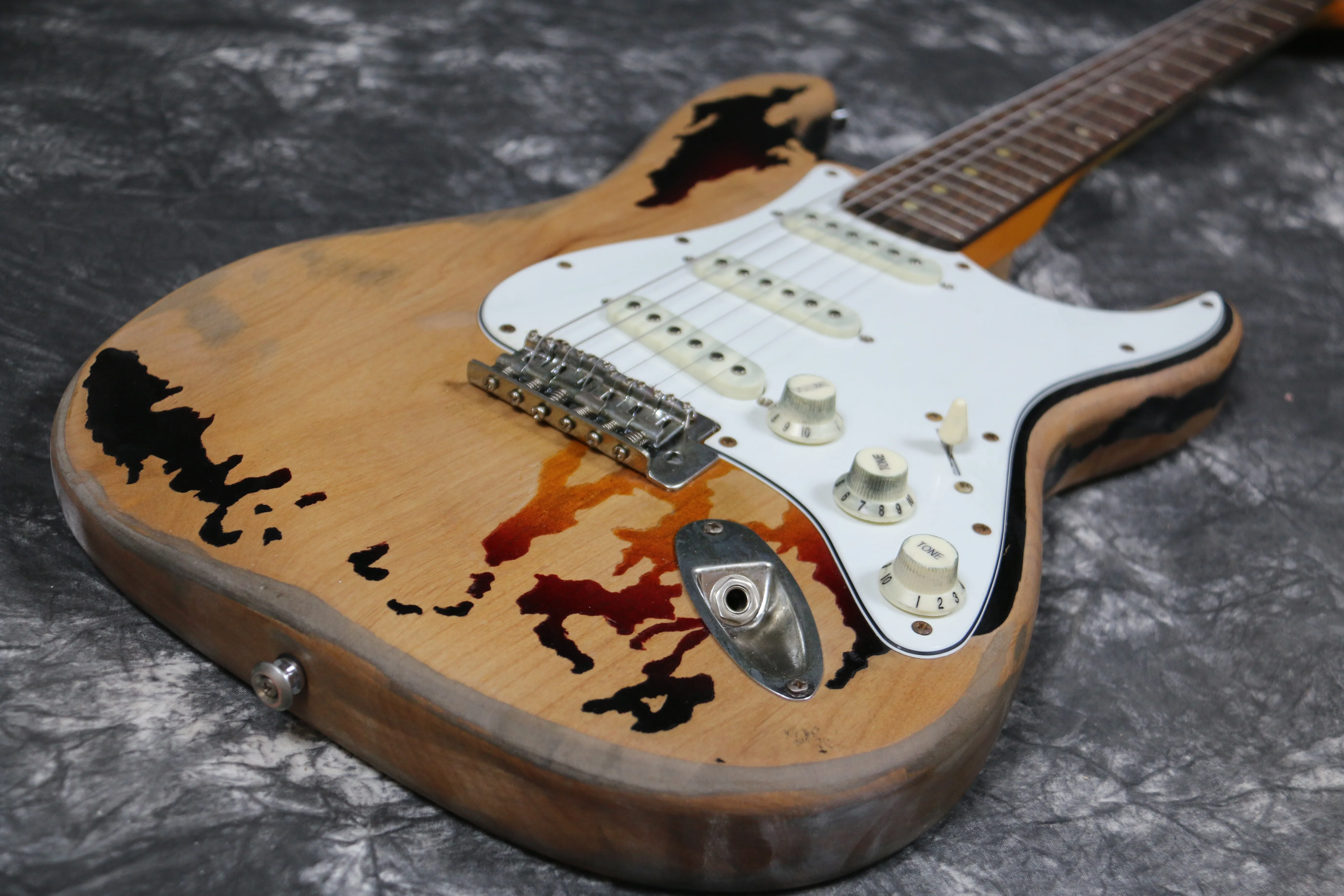 Продукт ручной работы электрогитара Heavy Relic Электрогитары R-TY63 Sunburst Цвет