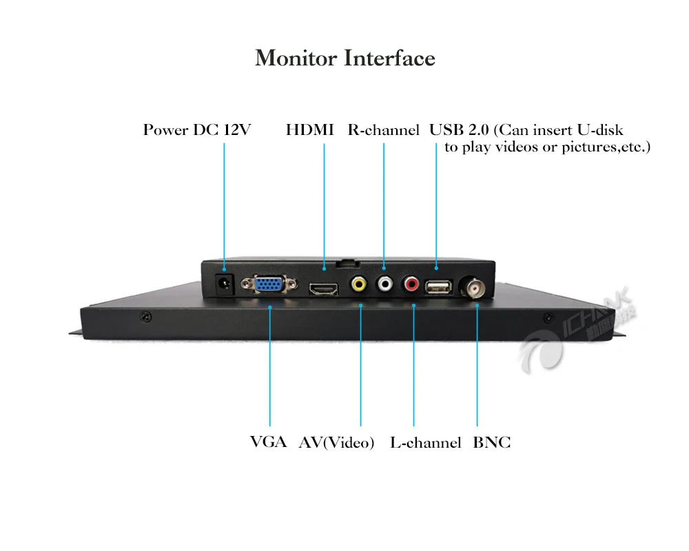 ZK101TN-59H/10," дюймовый 1920x1200 ips ЖК-экран 720p 1080p BNC HDMI VGA встроенный динамик Встроенный Открытый каркас стальной чехол монитор