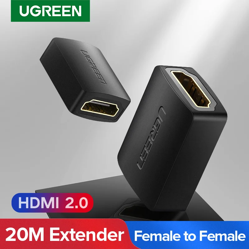 Adapter Extender Coupler UGREEN Female-To-Female-Connector Hdmi-Compatible 4K for Switch