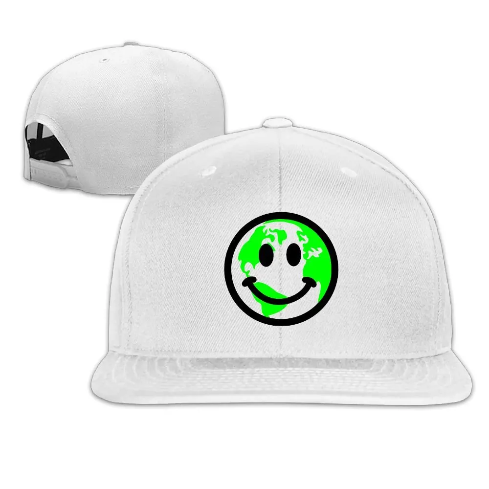 Унисекс Удобная Регулируемая шапка Smiley Happy Globe