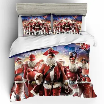 

Home Textiles Bed Linen Set Punk Christmas Quality 3D Couple King Size Luxury Bedding Set Duvets And Linen Sets Bed Linen Cotton