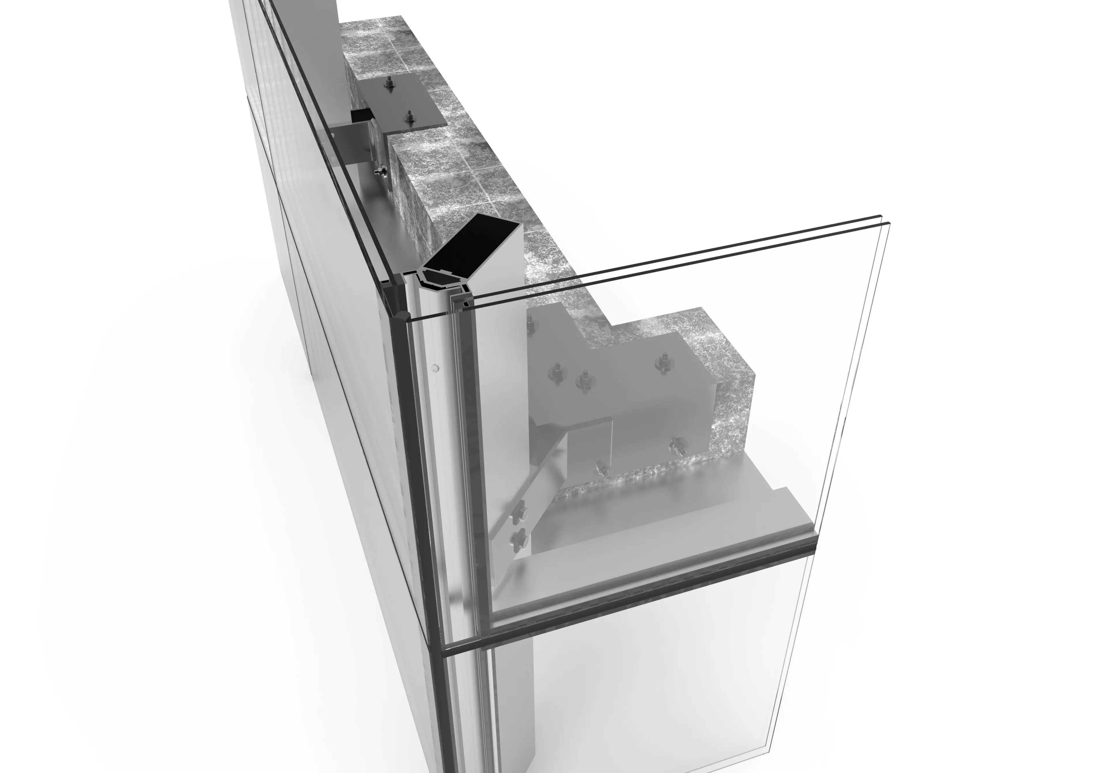 new design type double tempered glass maximum glass size curtain wall of window aluminium curtain wall