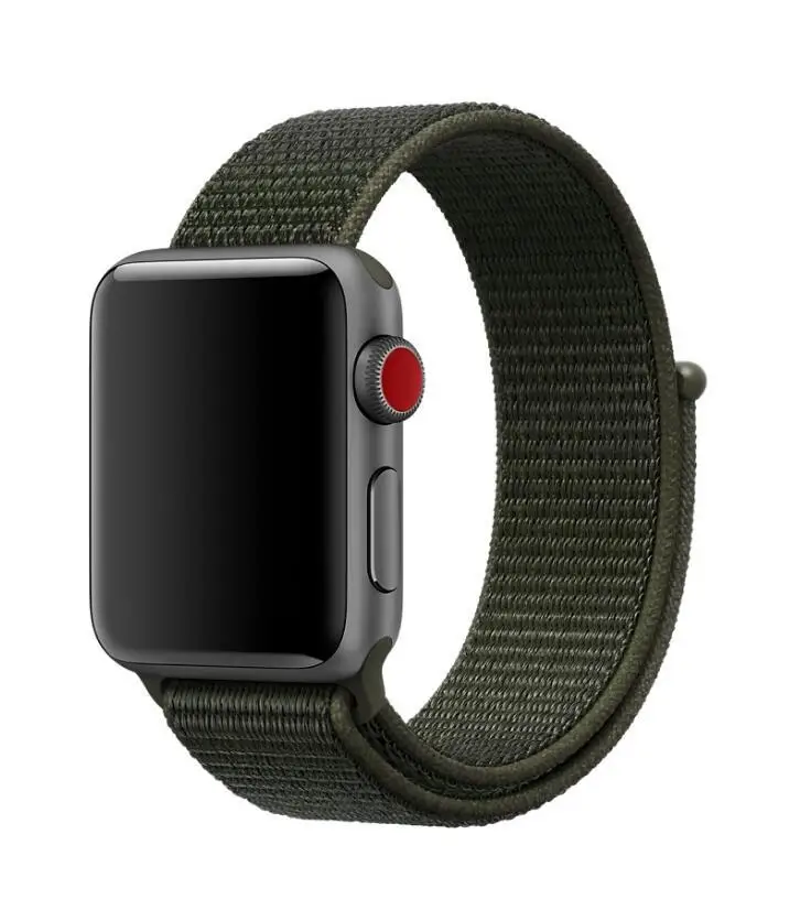 13KKQ Ремешок для наручных часов Apple Watch 4 5/3/2/1 38 мм 42 мм 62 NewColors нейлон мягкий дышащий сменный ремешок петли для наручных часов iwatch серии 4 40 мм 44 мм - Цвет ремешка: 13KKQ