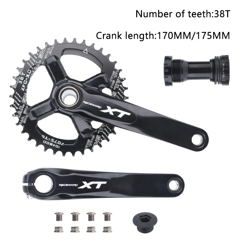 170mm XT クランク Xt-自転車クランクセット,マウンテンバイク用104bcdアルミニウム