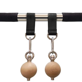 

Pull Up Ball Wood Climbing Balls with Grip Strength Training Tool for Outdoor Indoor Bouldering Kettlebells Fitness Workout