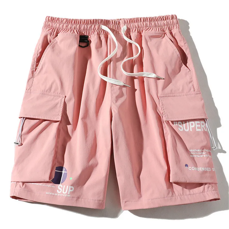 Fgkks short masculino de marca, shorts tipo cargo da moda