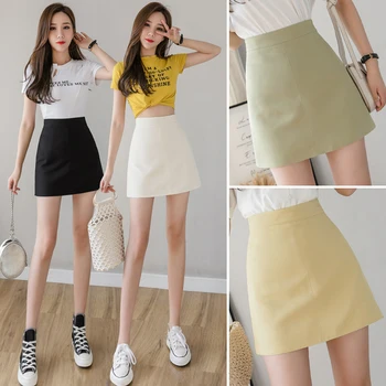 

Make the new skirts a word skirt of tall waist show thin woman skirt spring and summer joker exposed wrapped skirt