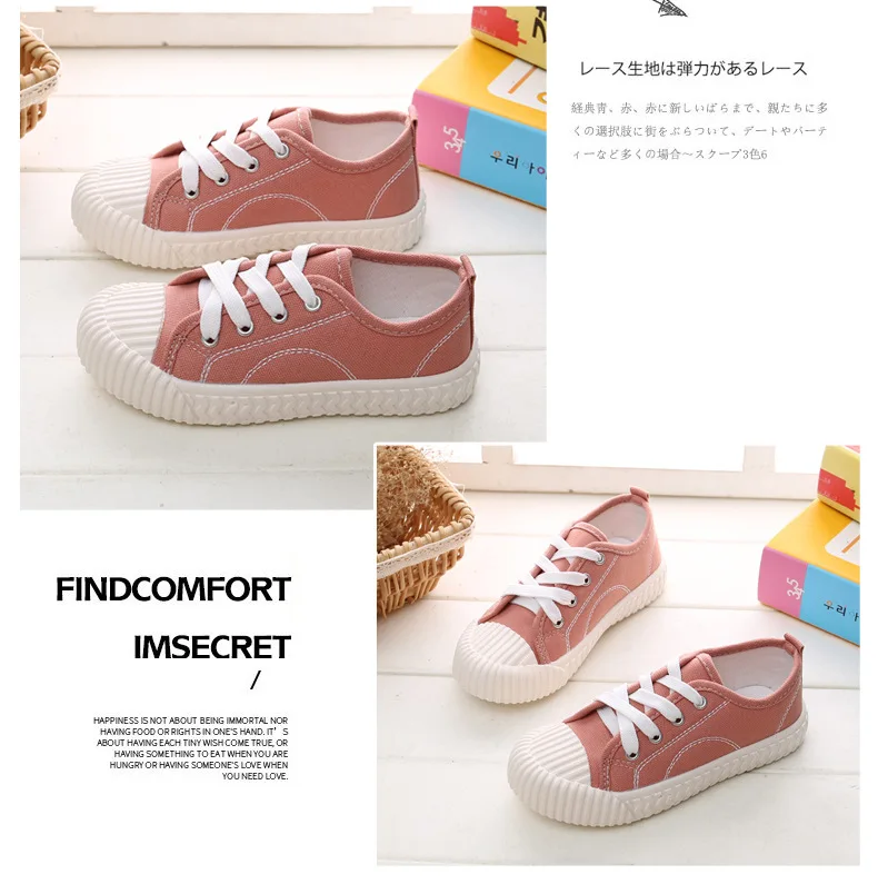 Fashion Kids Shoes Unisex Boys Girls Sneakers Children Casual Canvas Shoes For Big Boy Girl Candy Colors Soft Breathable 27-38
