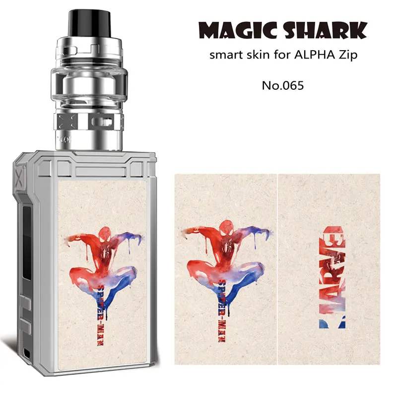 Волшебная Акула Marvel DC Мстители Супермен Бэтмен Железный человек Халк Vape Pod чехол Защитная пленка наклейка для Voopoo Alpha Zip