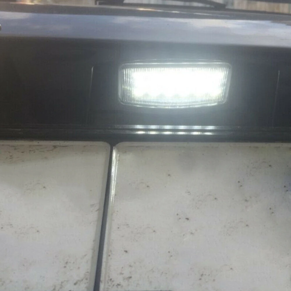 1 пара светодиодный номерного знака светильник лампы 12V 3W Запчасти для Mitsubishi Outlander 2006