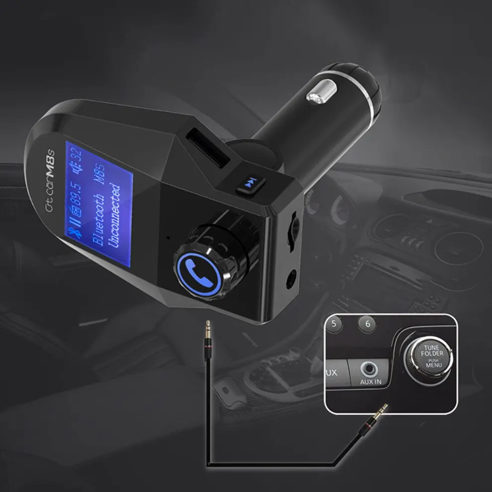 M8 Автомобильный Bluetooth MP3-плеер автомобильный Bluetooth hands-free автомобильный Bluetooth fm-передатчик Автомобильный mp3