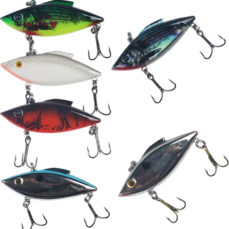 

6cm 12g Vibration VIB Fishing Lure Hard Artificial Jerk Baits Sinking Pike Fishing Wobblers Crankbait Winter Ice Tackle Lures