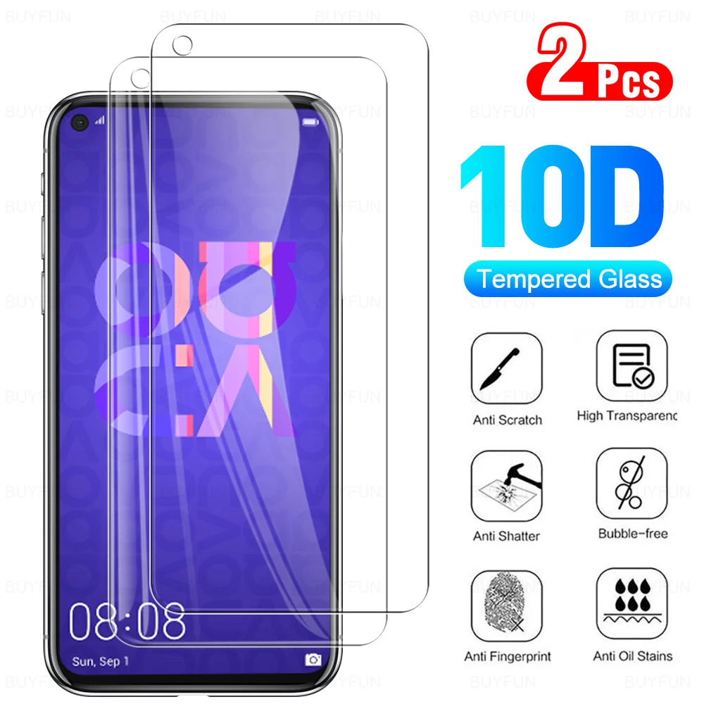 Закаленное стекло для Huawei Nova 5T 5i 5Z 6 6SE 7i 7se 4e 6,26 дюйма, Защитная пленка для YAL L21 L61 L71, 2 шт.