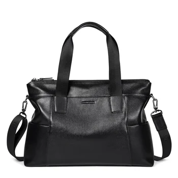 

Bostanten New Genuine Leather Real Cow Leather Men's Handbag Tote Purse Messenger Bag Briefcase Laptop Bag for 14"