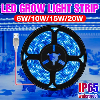 

Greenhouse Plants Grow Lamp LED Full Spectrum Phyto Light USB 5V Flower Hydroponics Growing Lamps Strip 0.5M 1M 2M 3M Fitolampy
