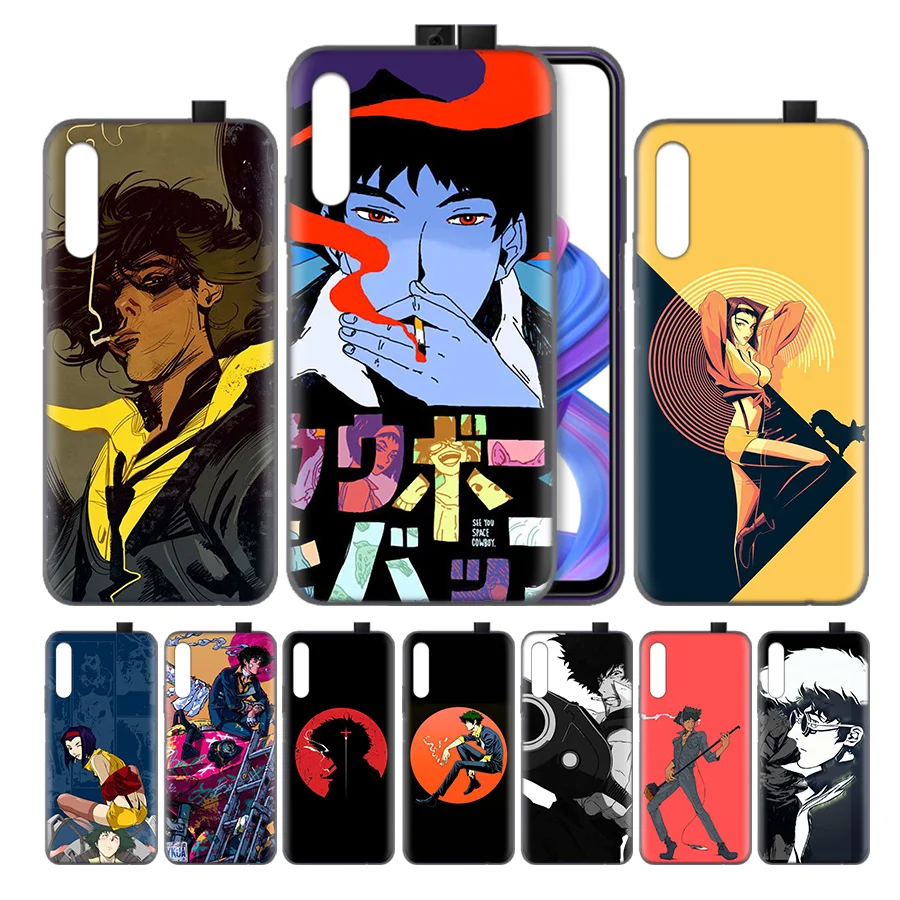 

Silicone Case Cover for Huawei Honor 8X 8C 8A 8S 9X 10 20 20i V20 Play Y5 Y7 Y9 Lite Pro Prime 2019 Nova 4e Cowboy Bebop