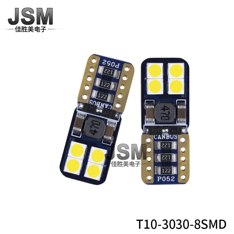 

LED Lamp T10 3030 8smd CANbus New Decoding Led Width Lamp License Plate Light Reading Lamp Led Lights for Car Car Accessories