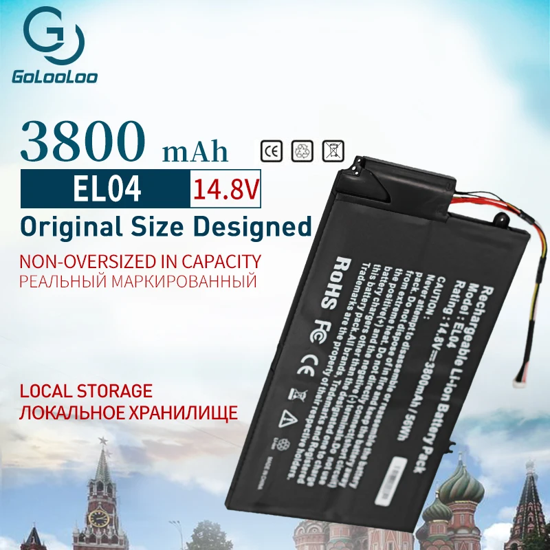 Golooloo EL04 3800 мАч аккумулятор для HP ENVY TouchSmart 4 серии HSTNN-IB3R EL04XL ELO4XL HSTNN-UB3R 681949-001 681879-171