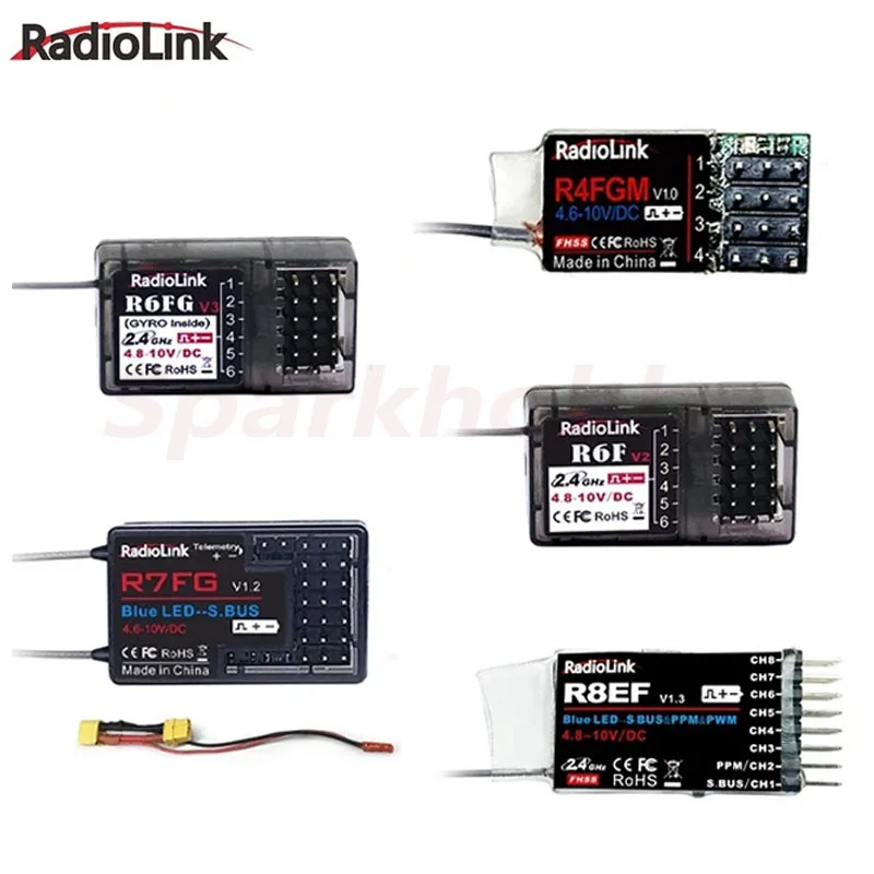 

Оригинальный Radiolink R6FG R6F R4FGM R8EF R7FG с гироскопом 2,4 ГГц приемник используется для RC4GS RC6GS T8S T8FB Радиоуправляемый передатчик дистанционного управления
