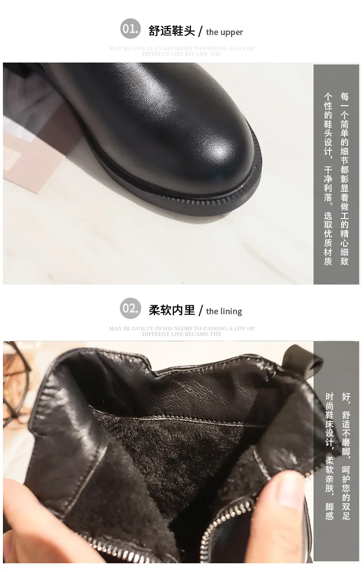 Обувь «Челси» на не сужающемся книзу массивном каблуке Женские Ботинки Martin на резиновой подошве с круглым носком ботинки на низком каблуке на молнии; женские ботинки