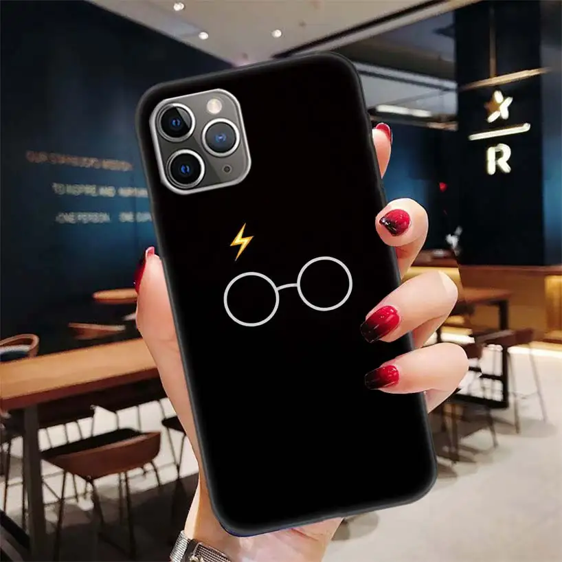 Черный чехол Potter Love для Apple iPhone 11 Pro XR 7 8 6 6S Plus X XS MAX 5 5S SE Мягкий силиконовый чехол из ТПУ для телефона