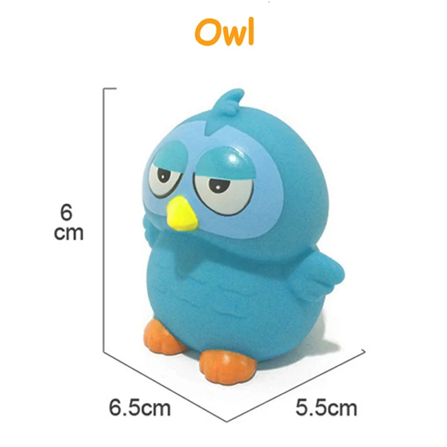 1PCS Baby Bath Toys Soft Rubber Duck Squeeze Sound  Float Animals Bathroom Swimming Water Toys for Children Boys Girls 6