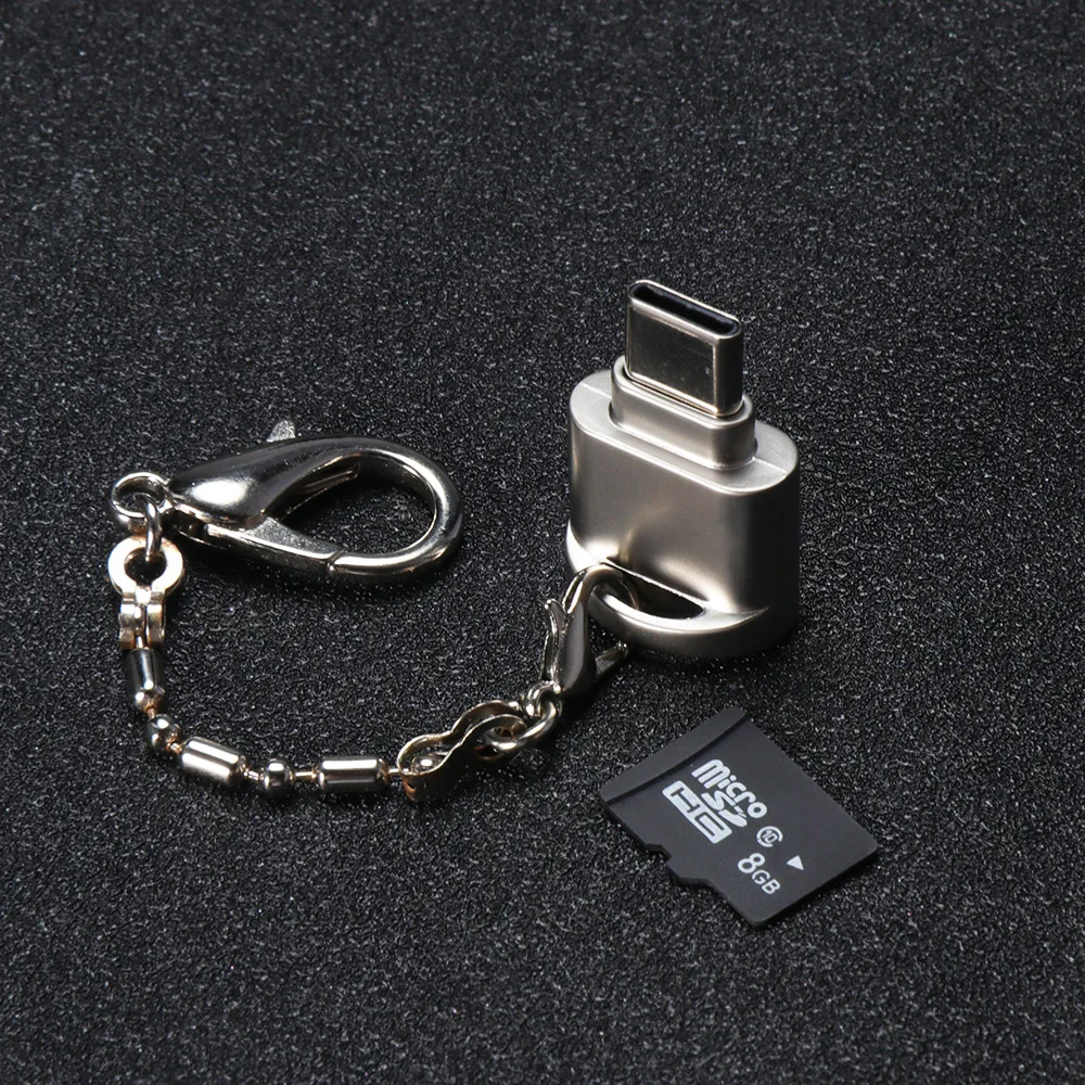 Портативный адаптер USB 3,1 для type-C адаптер USB-type C Micro конвертер OTG адаптер с TF SD кард-ридером для ноутбуков смартфонов