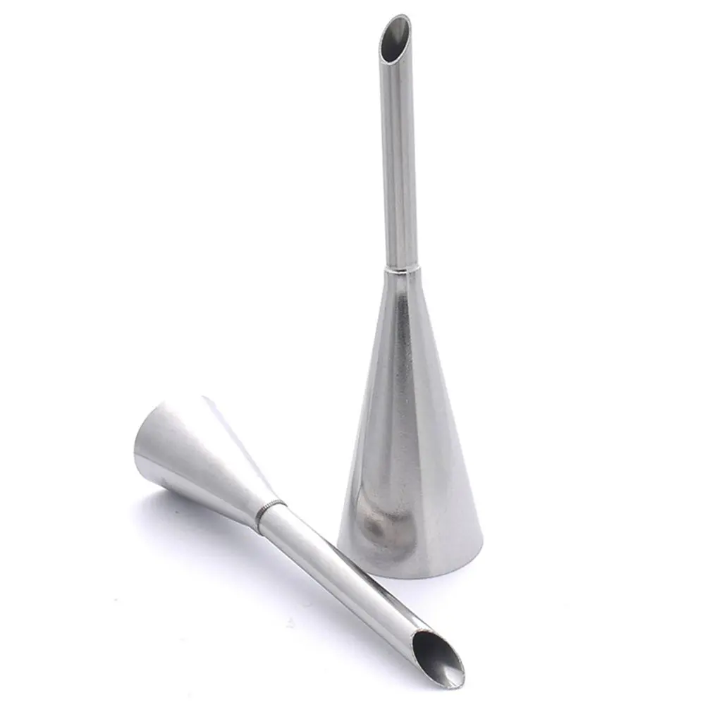

2PCS Piping Bag Nozzles Set Stainless Steel Cupcake Cake Decorating Tips For Puff Cream Pastry Piping Nozzles