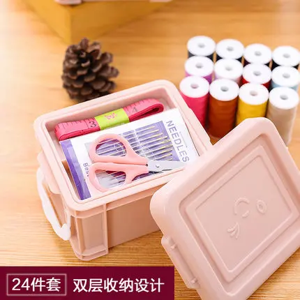 Manufacturers Direct Selling Sewing Kit Household Sewing Kit Portable buybo he Large Size Sewing Box Double Layer Sewing Box