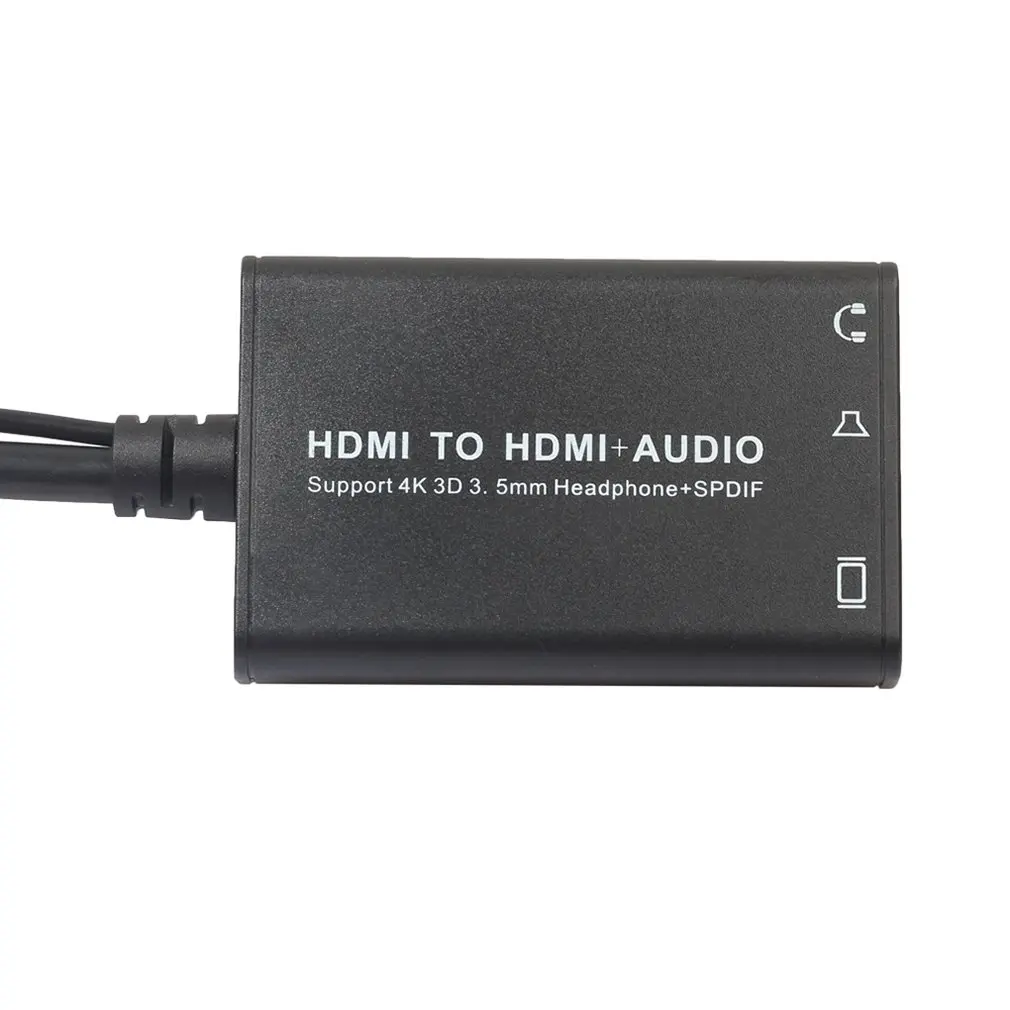 HDMI аудио экстрактор HDMI к HDMI+ 3,5 мм аналоговый аудио с SPDIF экстрактор конвертер Поддержка для ноутбука тв PS4