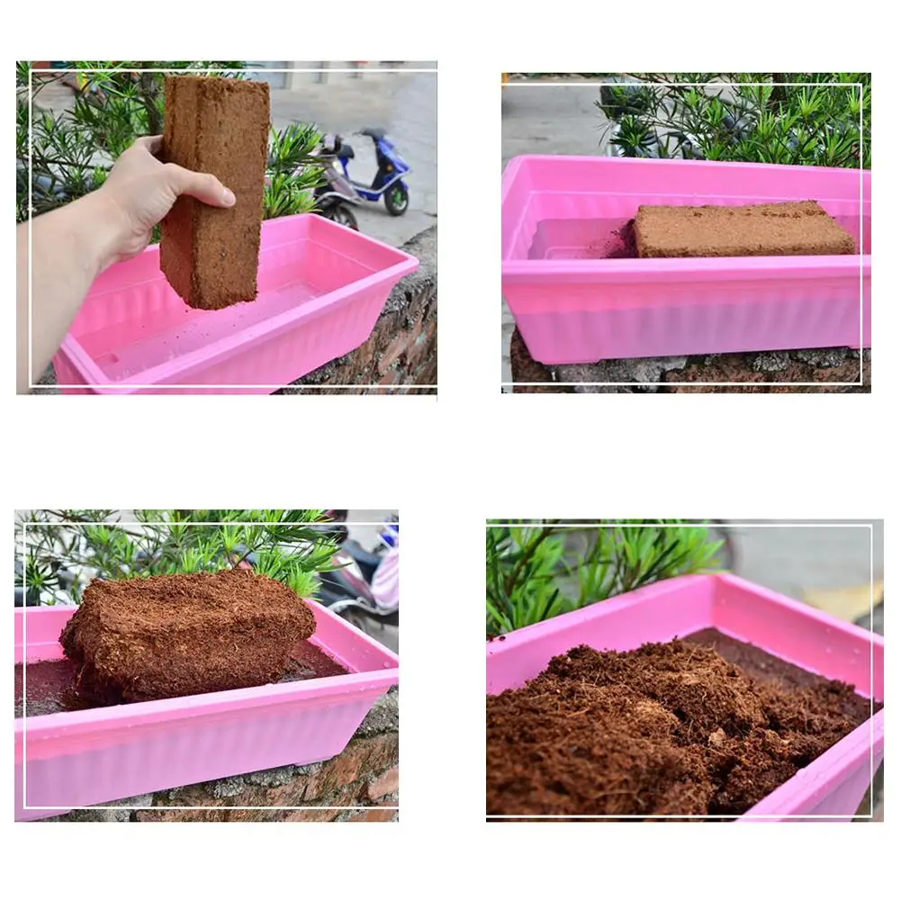 650 г стерильный зеленый натуральный растительный питательный кокосовый волоконный кирпич может быть использован в качестве садоводства почвы овощей