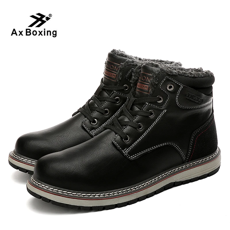 AX BOXING/Теплые ботильоны; мужские зимние ботинки; теплые Нескользящие зимние ботинки; мужские зимние легкие повседневные Ботинки martin