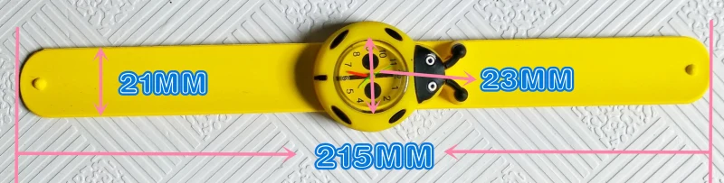 Детские часы Мультфильм Божья коровка Мальчики Девочки Прекрасный подарок аниме Patted кварцевые наручные часы детские часы силиконовые детские часы