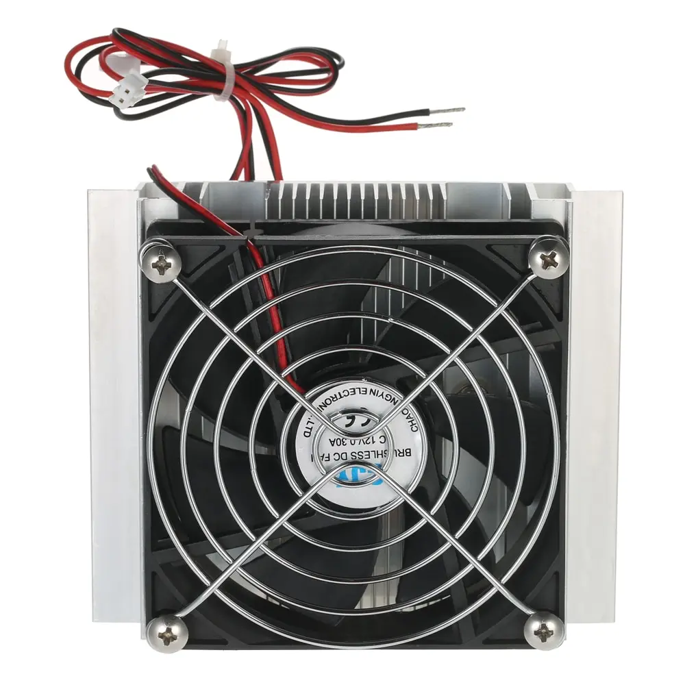 

NEW DIY Thermoelectric Peltier Refrigeration Radiator Module Semiconductor Cooling System Kit Cooler Conduction Module Fan