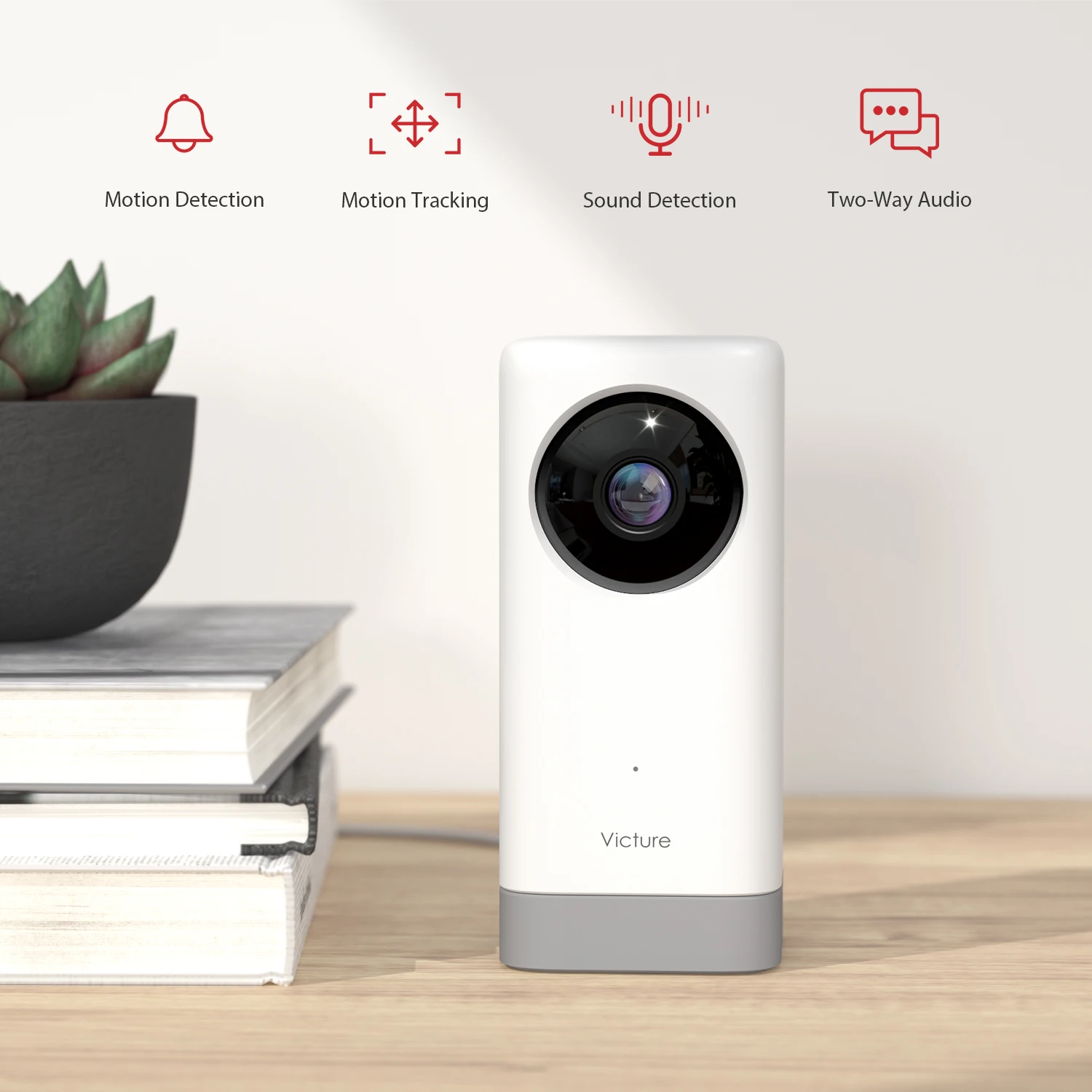Victure 1080P HD Camera Smart Motion Tracking and Sound Detection Security IP Surveillance Pet Night Vision | Безопасность и