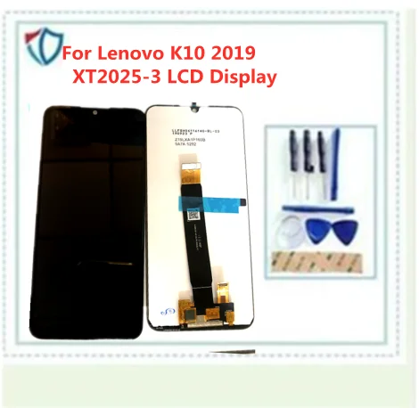 6.1" Black For Lenovo K10 2019 XT2025-3 LCD Display With Touch Screen Digitizer Sensor Panel Assembly | Мобильные телефоны и