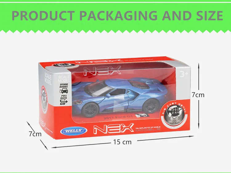 WELLY 1:36 Ford GT сплав модель автомобиля литье под давлением модель автомобиля моделирование автомобиля украшение коллекция Подарочная игрушка