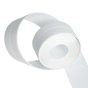 

Self-Adhesive Waterproof Mildewproof Tape Corner Protective Sticker for Bathroom Kitchen 260 x 4 cm (White)