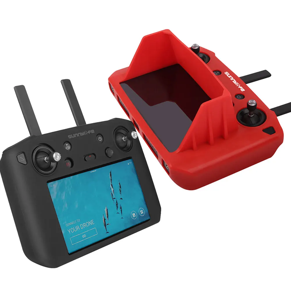 Силиконовый чехол 5,5 дюйма с солнцезащитным козырьком для DJI Mavic 2 Pro Zoom, защитный чехол для DJI Smart контроллер, защитный чехол, аксессуары