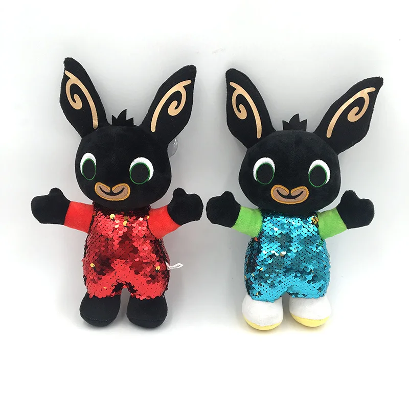 

30cm Sequin Bing Bunny Rabbit Cartoon Plush Toy, Fnaf Bing Friends Flop Sula Bear Stuffed Animal Plush Doll For Girls