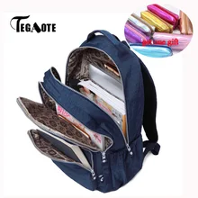 TEGAOTE школьный рюкзак для девочек-подростков Mochila, рюкзак, сумки на плечо, женский рюкзак, водонепроницаемый рюкзак для путешествий, Женский брендовый рюкзак