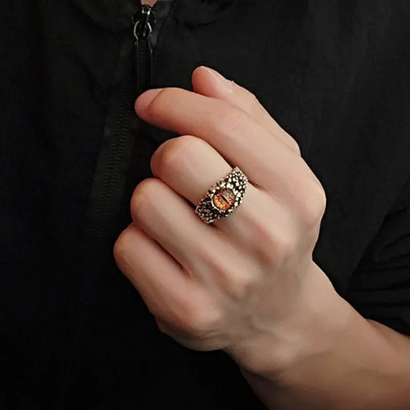 Серебряное 925 ювелирное изделие с изображением гигантского питона, индивидуальное Открытое кольцо, винтажное тайское серебряное кольцо для мужчин и женщин, подарок
