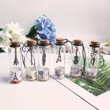 

12pcs Empty Glass Wish Bottles Decoration Containers Mini Cheap Message Vials Ornaments Cork Stopper Wedding Souvenir