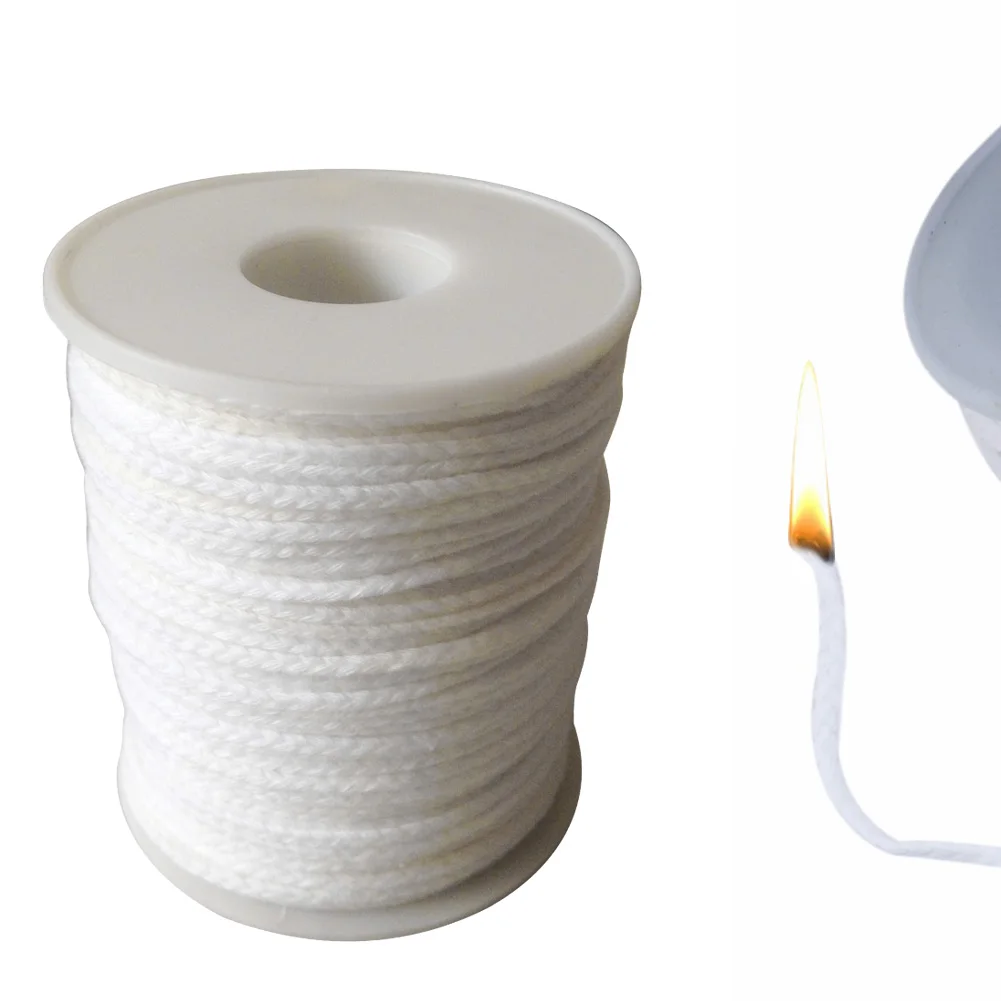 61 м ядро катушка бездымного ремесла поставки ручной инструмент свеча фитиль хлопок с поддержкой для изготовления свечей вощеный