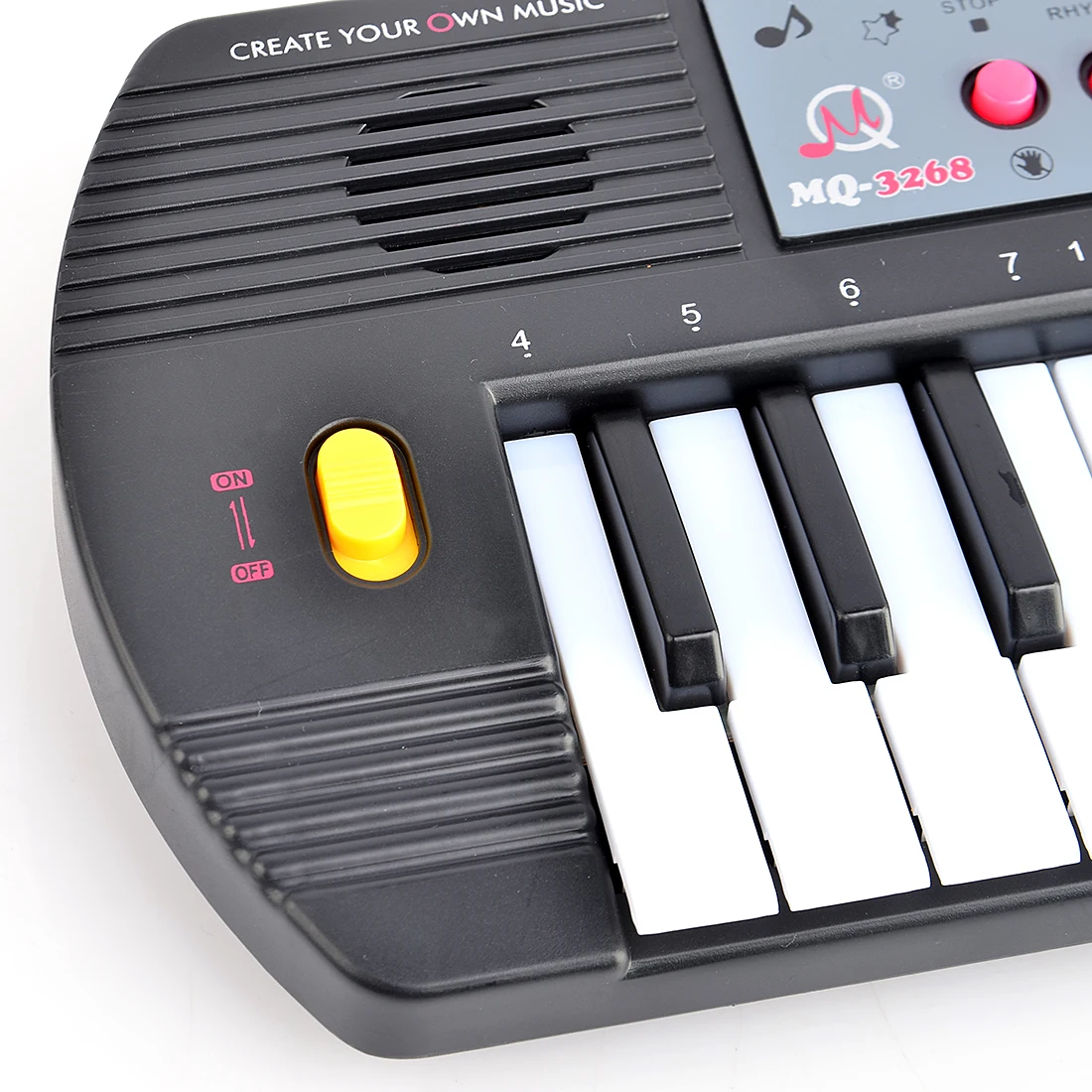 32 ключа электронная клавиатура пианино с микрофоном музыкальная игрушка для детей MQ3268-черный
